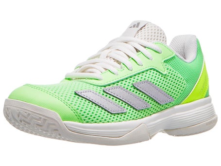 Chaussures Junior adidas Courtflash K Teal Silver Lemon TOUTES SURFACES