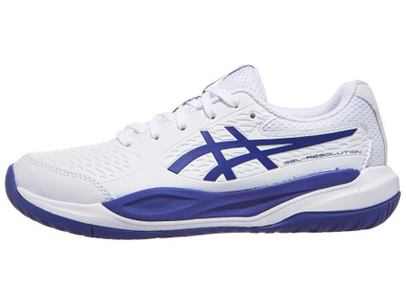 Asics Gel Resolution X GS\White/Dark Cobalt Junior Shoe