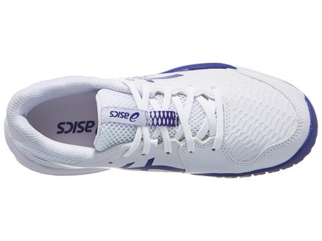 Asics Gel Resolution X GS\White/Dark Cobalt Junior Shoe