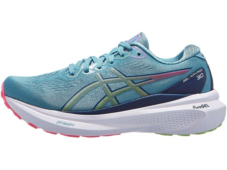 Asics - Gel Kayano 30 - Gris Blue/Lime Green - Pronacion - Mujer