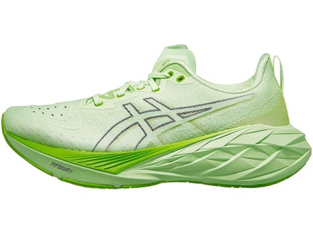 ASICS Novablast 4 Men's Shoes Illuminate Green/Lime - Running Warehouse ...