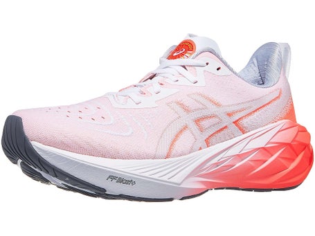 ASICS Novablast 4 Men's Shoes White/Sunrise Red - Running Warehouse Europe