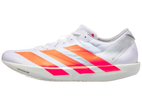 adidas Adizero Adios 9\Mens Shoes\White/Orange/Red