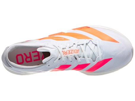 adidas Adizero Adios 9\Mens Shoes\White/Orange/Red