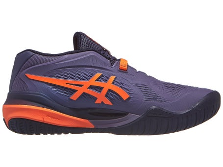 Chaussures Homme Asics Gel Resolution X Grey Purple Orange TOUTES SURFACES