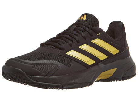 Chaussures Homme adidas Courtjam Control 3 Black Gold TOUTES SURFACES