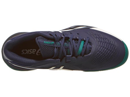 Chaussures Homme Asics Gel Resolution X Midnight Cream TERRE BATTUE