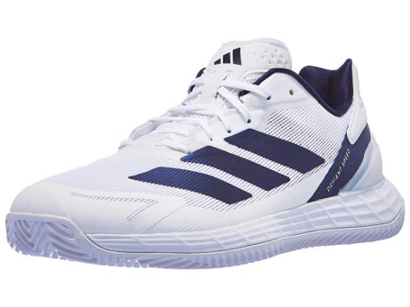 Chaussures Homme adidas Defiant Speed 2 White Dk Blue TERRE BATTUE
