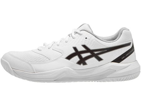 Scarpe Asics Gel Dedicate 8 Bianco Nero Uomo TUTTE LE SUPERFICI