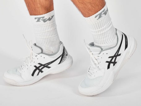 Scarpe Asics Gel Dedicate 8 Bianco Nero Uomo TUTTE LE SUPERFICI