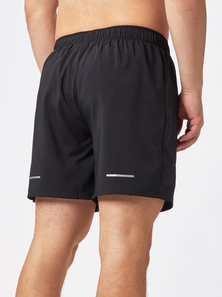 asics black running shorts
