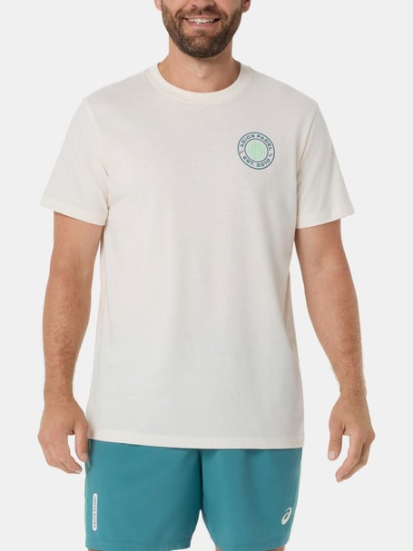 Asics Mens PDL Court Graphic T-Shirt Beige