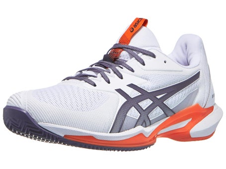 Scarpe Asics Solution Speed FF 3 Bianco Viola Uomo TERRA BATUTA