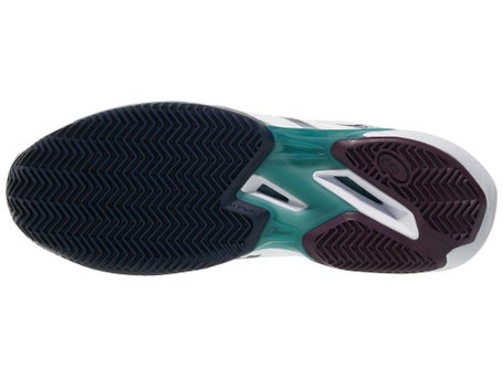 Asics Solution Speed FF 4 SANDPLATZ Herrenschuh Weiß Midnight