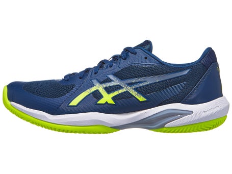 Chaussures Homme Asics Solution Swift FF 2 Blue Yellow TERRE BATTUE