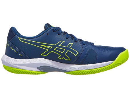Chaussures Homme Asics Solution Swift FF 2 Blue Yellow TERRE BATTUE