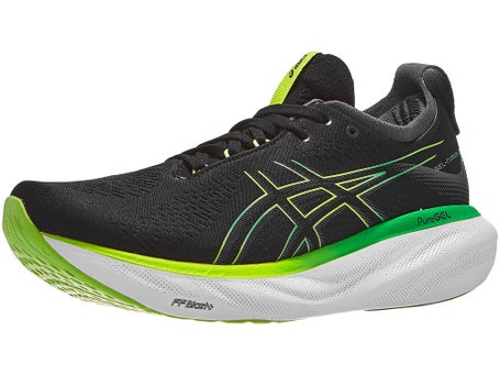 ASICS Gel Nimbus 25 Herren Laufschuh Schwarz/Limette - Running Warehouse  Europe