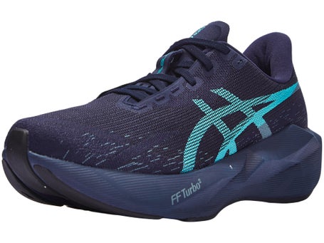 ASICS Novablast 6\Mens Shoes\Midnight/Energy Aqua