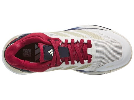 adidas Crazyquick Boost Padel Damenschuh Weiß Beige Rot