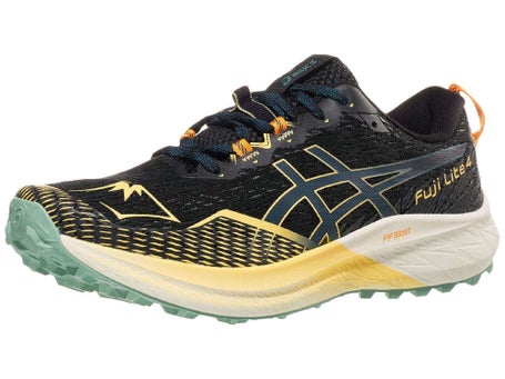 ASICS Fuji Lite 4 Herren Laufschuhe Schwarz Magnetic