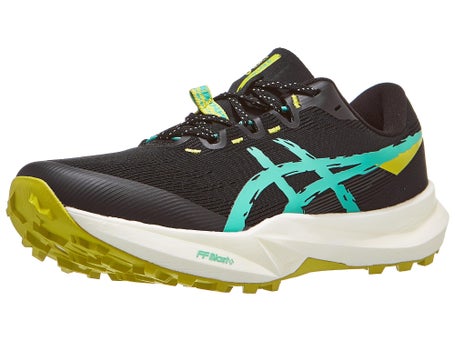 ASICS Fuji Lite 6 Herren Laufschuhe Black Aurora Green
