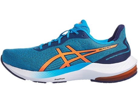 esposa Propio balsa Chaussures Homme ASICS Gel Pulse 14 Bleu/Pêche - Running Warehouse Europe