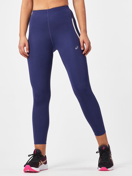 Asics Seamless Womens Long Running Tights - Navy