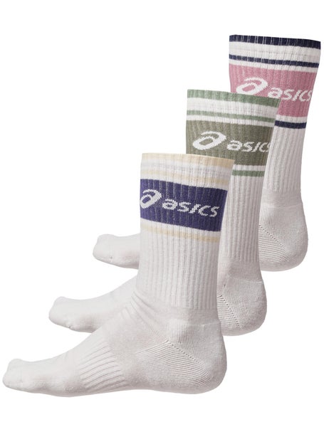Asics Tennis 3 Pack Crew Sock White/Multi