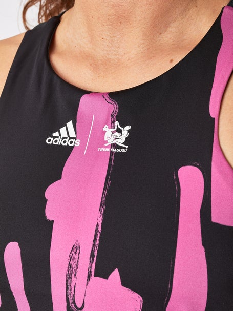 Camiseta tirantes fitness Mujer adidas rosa