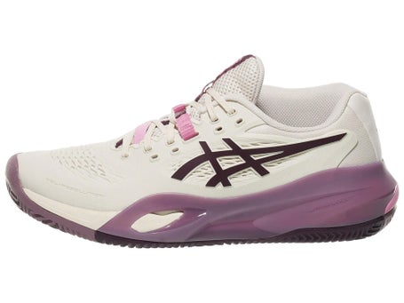 Chaussures Femme Asics Gel Resolution X Oat Aubergine TERRE BATTUE