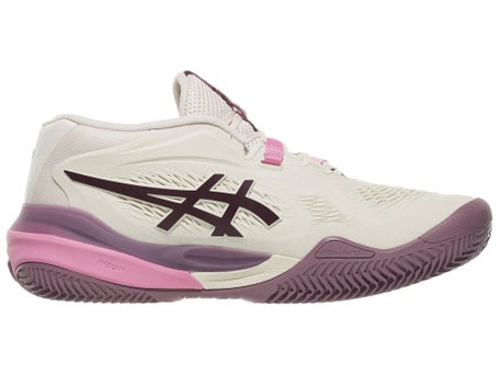 Chaussures Femme Asics Gel Resolution X Oat Aubergine TERRE BATTUE