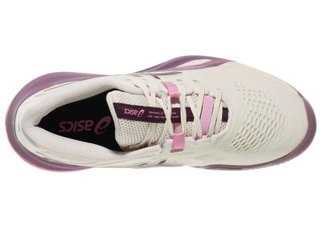 Chaussures Femme Asics Gel Resolution X Oat Aubergine TERRE BATTUE