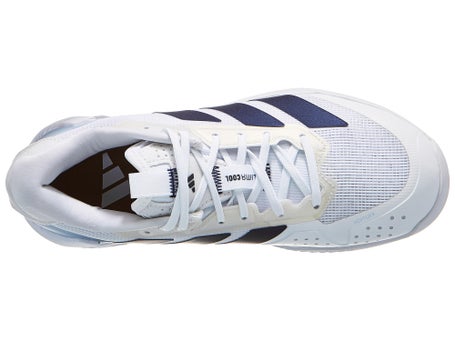Zapatillas mujer adidas adizero Ubersonic 5 White Blue TIERRA BATIDA