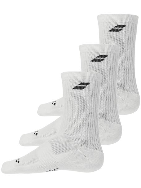 Babolat Herren Crew Socken 3er Pack Weiß