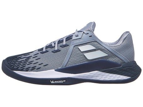 Scarpe Babolat Propulse Fury 3 Grigio Bianco Uomo TERRA BATTUTA