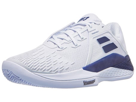 Babolat Propulse Fury 3 SANDPLATZ Herrenschuh Weiß Blau
