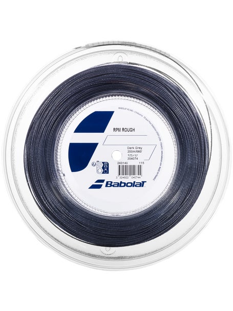 Bobina de cordaje Babolat RPM Rough 1.25 17 200 m Gris Oscuro