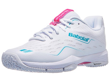 Chaussures de padel Femme Babolat Sensa Rise White Rhodamine Red