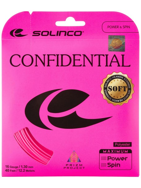 Corde Solinco Confidential Soft 1.30 16 Rosa