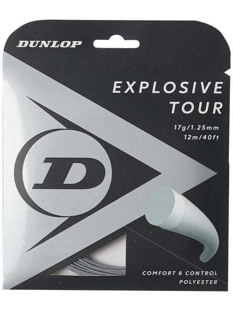 Dunlop Explosive Tour 1.25mm Tennissaite Silber 12m Set