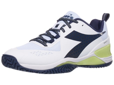 Diadora Blushield Torneo 2 AC\White/Blue Mens Shoe