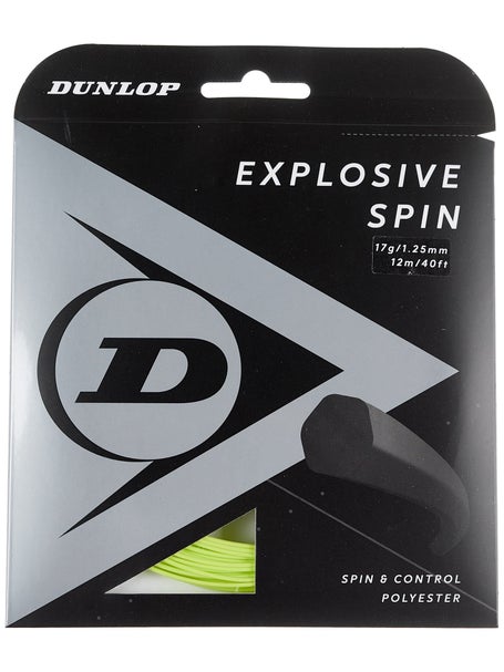 Dunlop Explosive Spin 1.25mm Tennissaite Gelb 12m Set