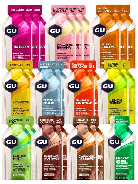 Gel Energético GU Energy, 7 Sabores - Running Warehouse Europe