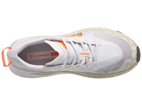Zapatillas mujer HOKA Speedgoat 6 Blanco Neon Tangerine