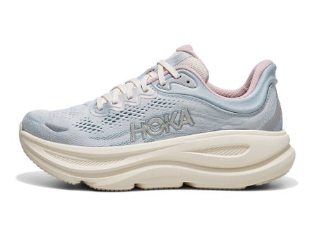 HOKA Bondi 9 GLM\Womens Shoes\Alabaster/ Mineral Blue