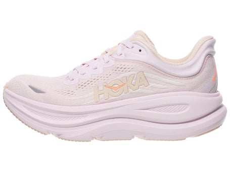 HOKA Bondi 9\Womens Shoes\Lilac Cream/ Tangerine Glow