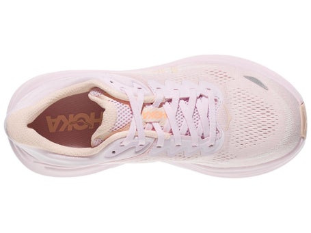 HOKA Bondi 9\Womens Shoes\Lilac Cream/ Tangerine Glow