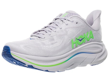 HOKA Clifton 10\Mens Shoes\Ash Grey/Neon Green
