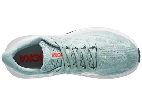 HOKA Clifton 10 Wide\Mens Shoes\Sage/Neon Flame