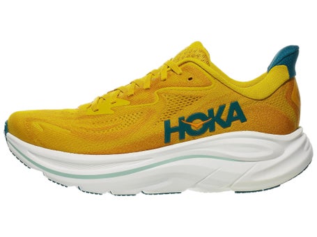 HOKA Clifton 10\Mens Shoes\Yellow Gold/Tidal Wave